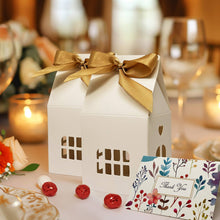 Load image into Gallery viewer, Wrapables House Shaped Gift Boxes with Ribbons (Set of 24)