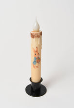 Load image into Gallery viewer, Easter Bunny with Basket of Carrots LED Timer Taper Candle