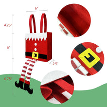 Load image into Gallery viewer, Wrapables Christmas Elf Pants Treat Bags Holiday Decor 6pcs