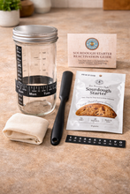 Load image into Gallery viewer, Complete Sourdough Starter Jar Kit – BONUS BAG OF STARTER