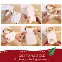 Load image into Gallery viewer, Wrapables House Shaped Gift Boxes with Ribbons (Set of 24)
