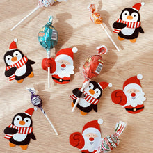 Load image into Gallery viewer, Wrapables Christmas Lollipop Paper Card Candy Holders 100pcs