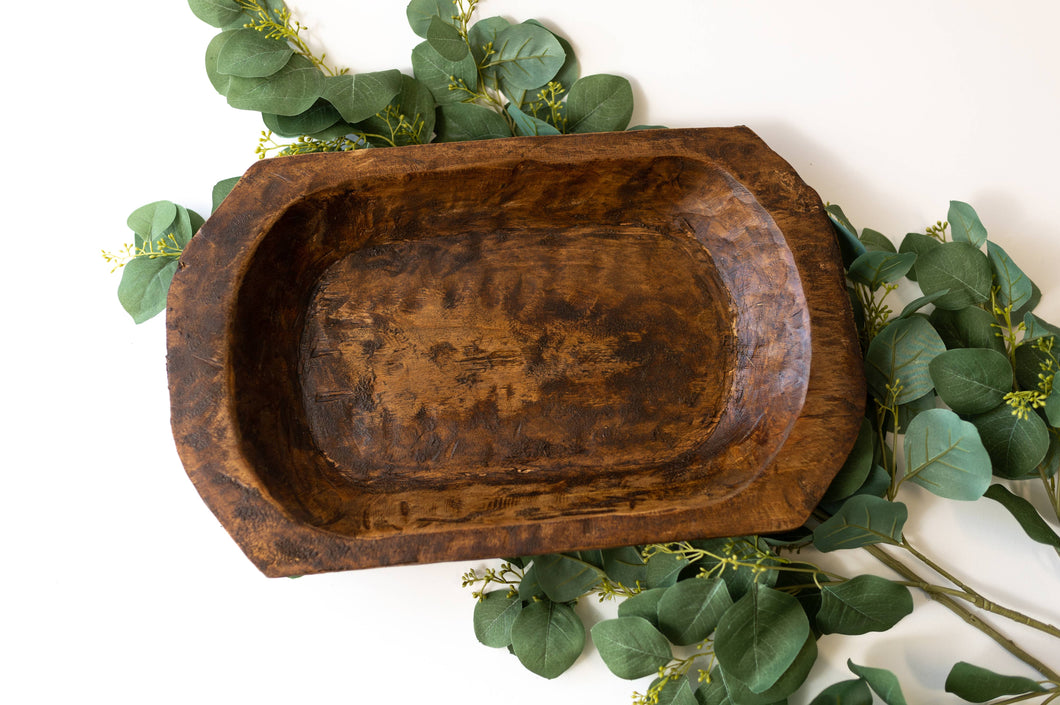 Petite Wood Bowl: Natural / 10x6x3