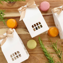Load image into Gallery viewer, Wrapables House Shaped Gift Boxes with Ribbons (Set of 24)
