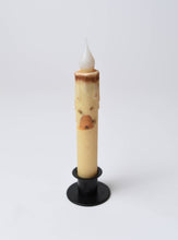 Load image into Gallery viewer, Beehive w/Bee's  LED Timer Taper Candle: Top Dusted / 7"
