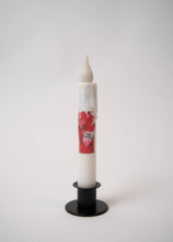 Load image into Gallery viewer, Hello Valentine! LED Timer Taper Candle: Fully Dusted
