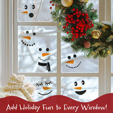 Load image into Gallery viewer, Wrapables Snowman Face Decal Stickers: (Set of 41) Frosty
