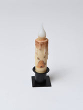 Load image into Gallery viewer, Beehive w/Bee's  LED Timer Taper Candle: Top Dusted / 7"
