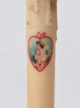 Load image into Gallery viewer, Vintage Heart LED Timer Taper Candle
