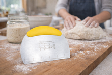 Load image into Gallery viewer, Stainless Steel Dough Scraper | Bench Scraper for Baking: Yellow
