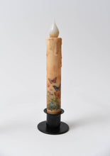 Load image into Gallery viewer, Butterfly Panorama LED Timer Taper Candle: Top Dusted
