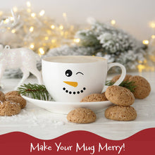 Load image into Gallery viewer, Wrapables Snowman Face Decal Stickers: (Set of 41) Frosty
