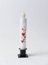 Load image into Gallery viewer, Floating Hearts LED Timer Taper Candle
