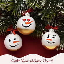 Load image into Gallery viewer, Wrapables Snowman Face Decal Stickers: (Set of 41) Frosty
