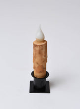 Load image into Gallery viewer, Beehive w/Bee's  LED Timer Taper Candle: Top Dusted / 7"
