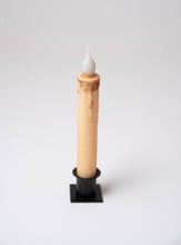 Load image into Gallery viewer, Cream LED Timer Taper Candle: Top Dusted / 7&quot;

