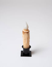Load image into Gallery viewer, Cream LED Timer Taper Candle: Top Dusted / 7&quot;
