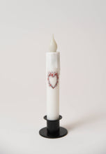 Load image into Gallery viewer, Heart Vines Battery Operated LED Timer Taper Candle
