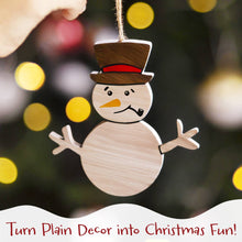 Load image into Gallery viewer, Wrapables Snowman Face Decal Stickers: (Set of 41) Frosty
