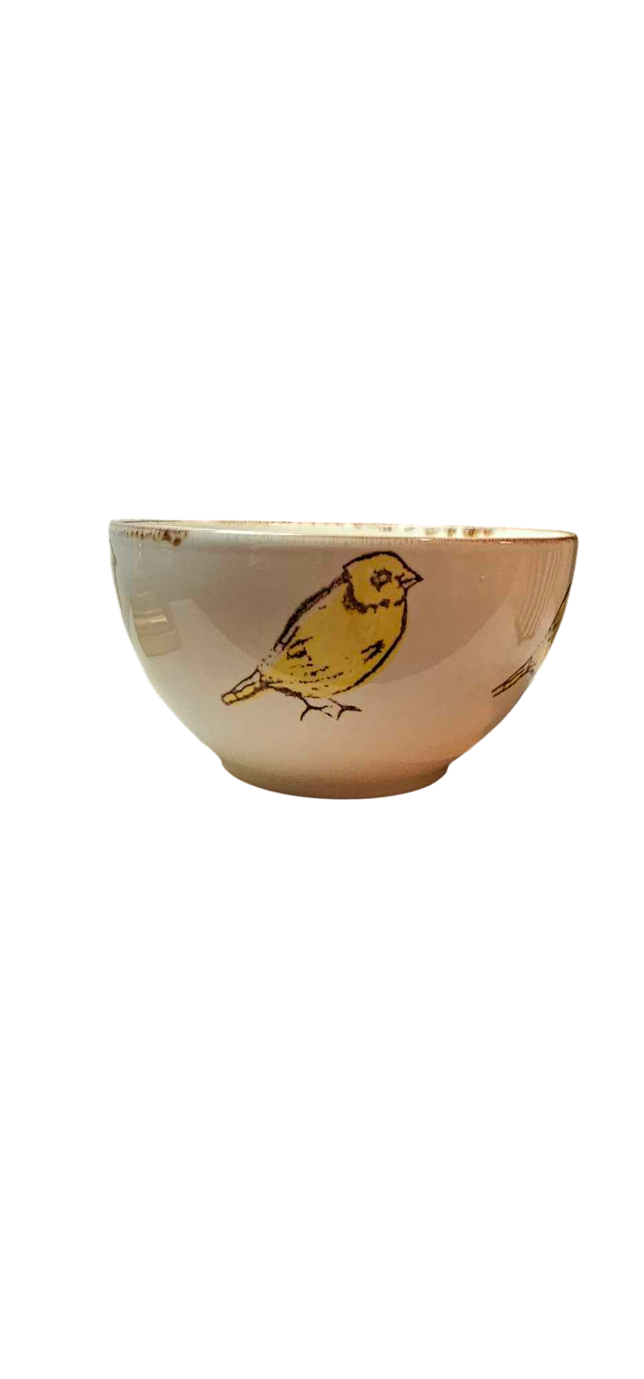 Decorative Yellow Bird Ceramic Bowl